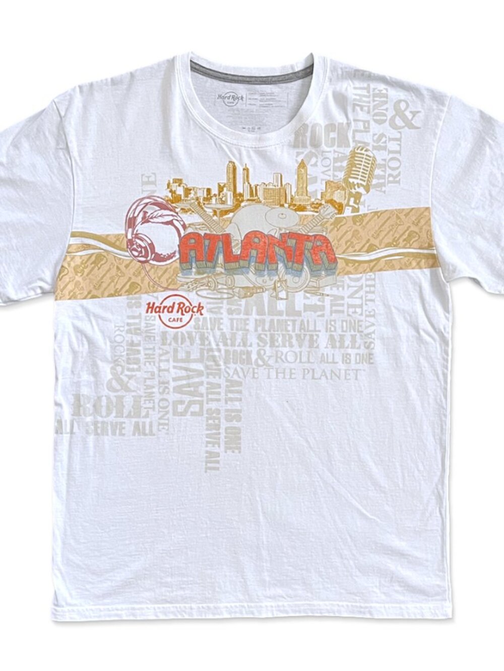 Vintage Hard Rock Cafe - Atlanta Bandwidth Collage Tee